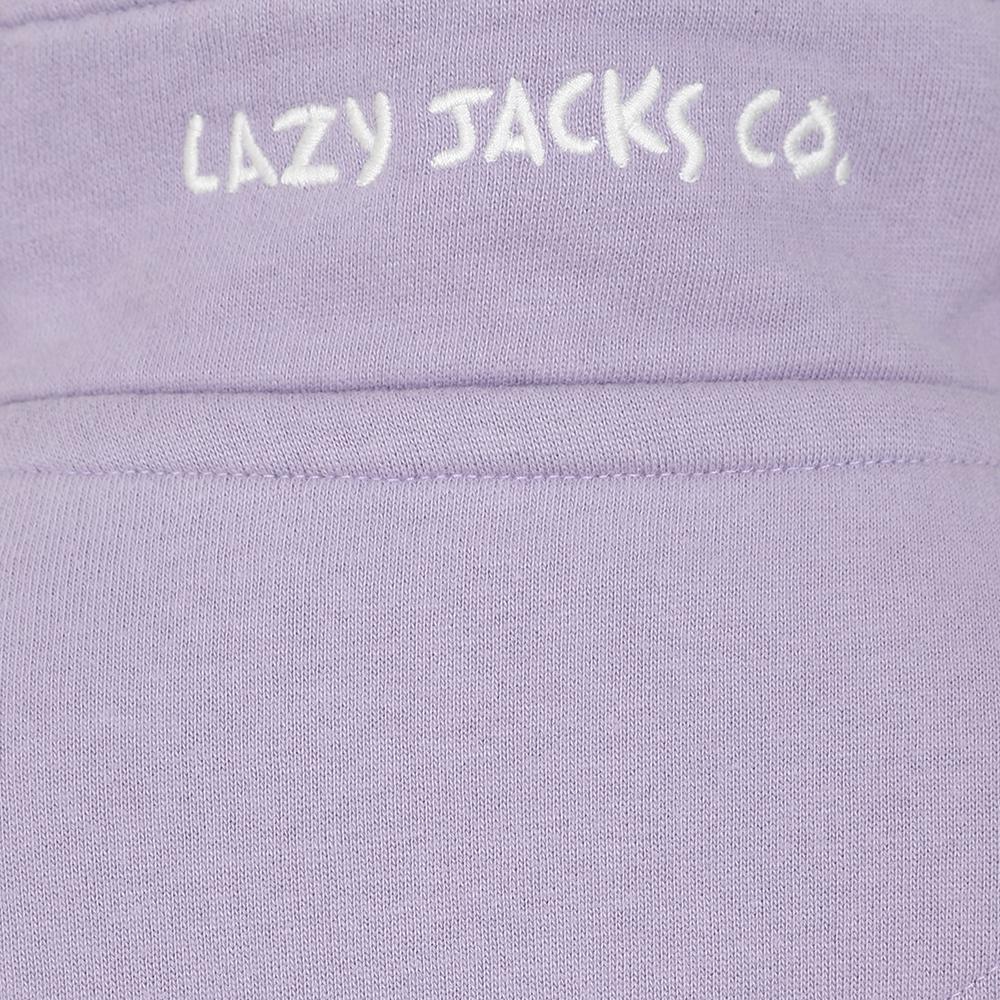 LJ3C - Girls 1/4 Zip Sweatshirt - Lilac