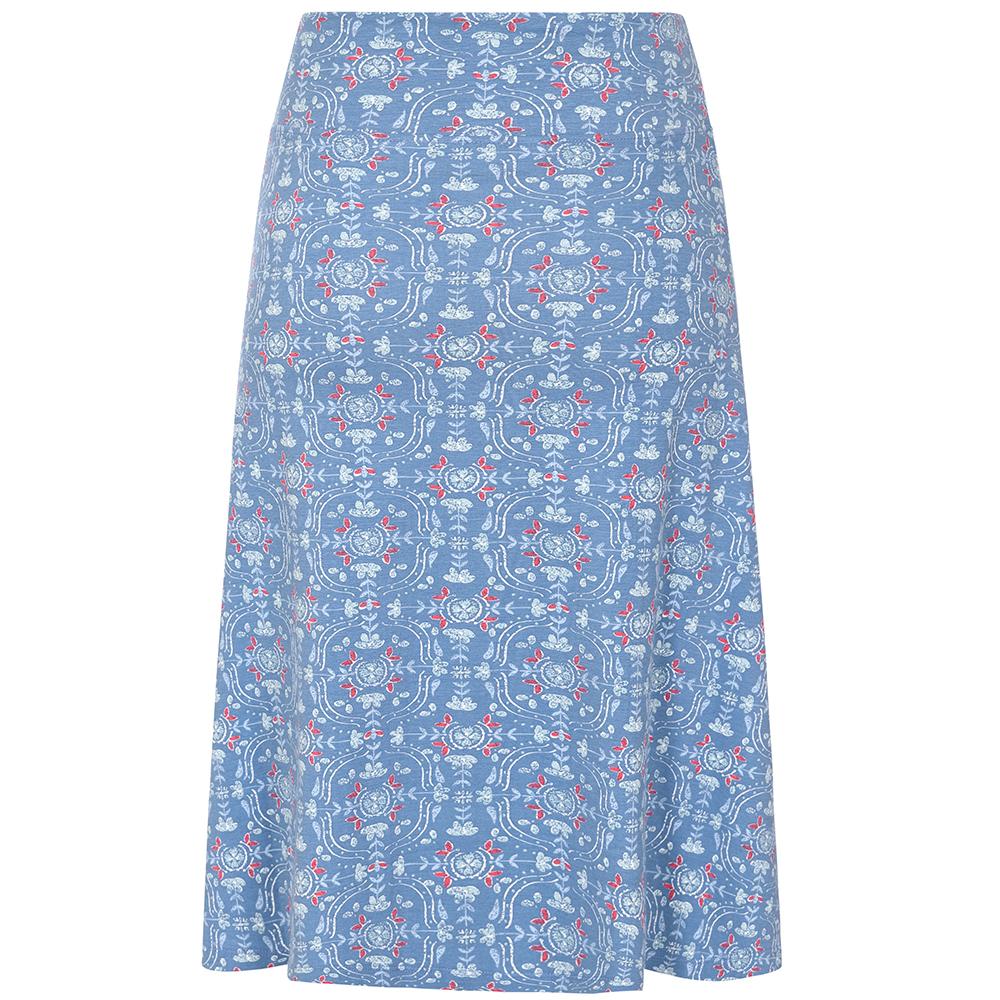 LJ41 - Printed Jersey Skirt - Tile