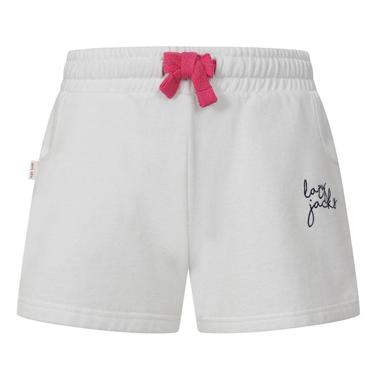LJ55C - Girl's Sweat Shorts - White