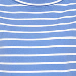 LJ94S - Striped Roll Neck Sweatshirt - Sapphire