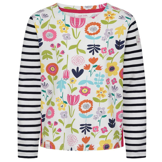 LJ97CP - Printed Breton Top - Bouquet