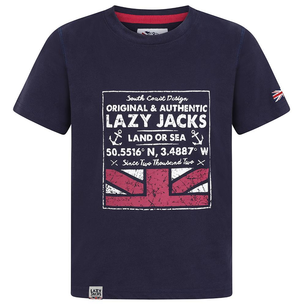 LJ9C - Boys' Printed T-Shirt - Marine