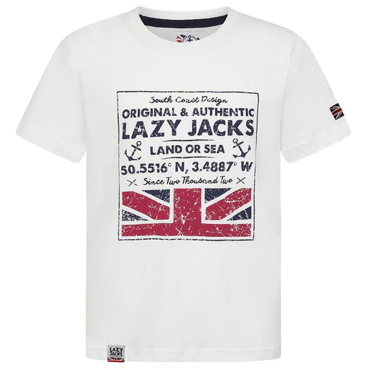 LJ9C - Boys' Printed T-Shirt - White