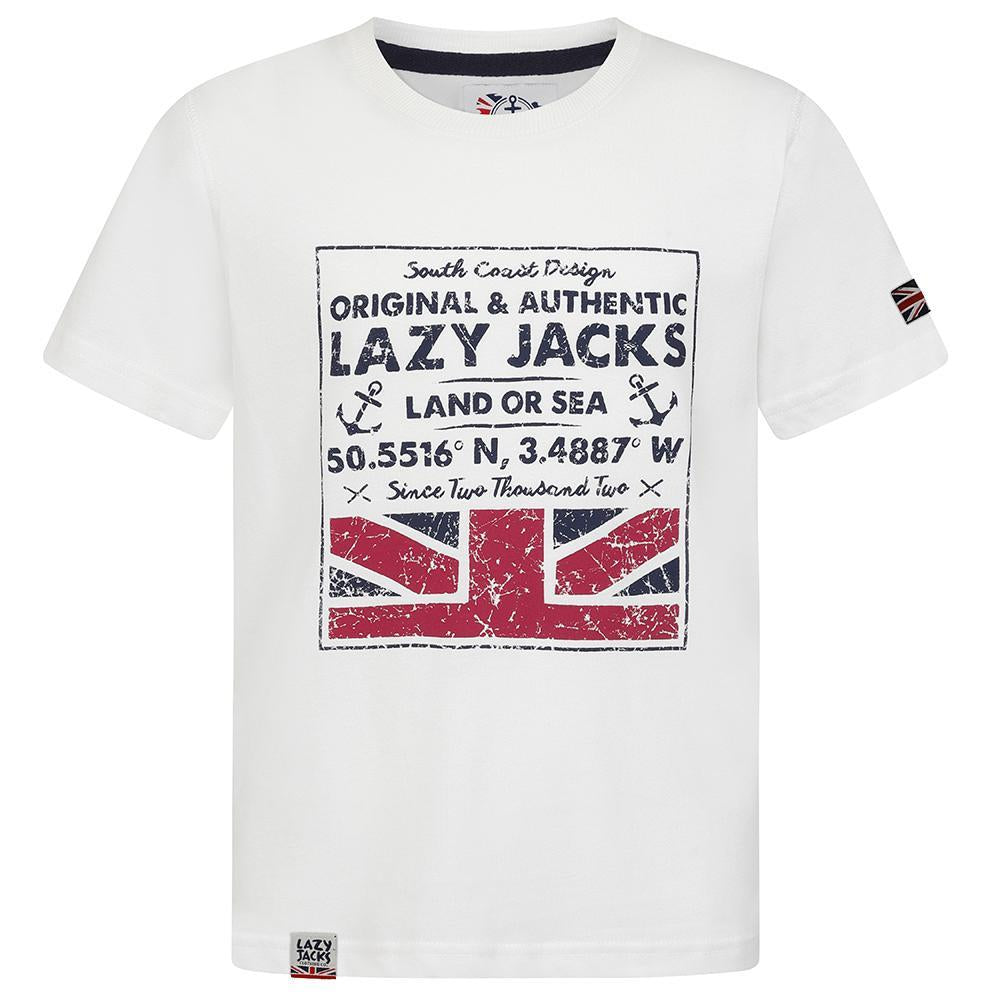 LJ9C - Boys' Printed T-Shirt - White